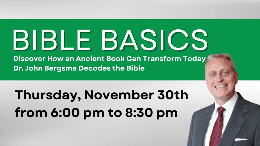 Dr. John Bergsma on Bible Basics – St. Patrick Parish